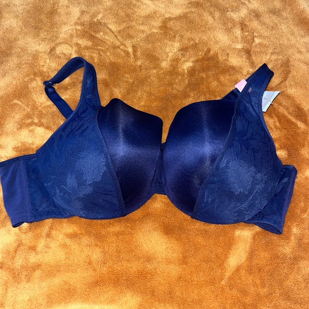 Cacique Deep Blue Floral Bra